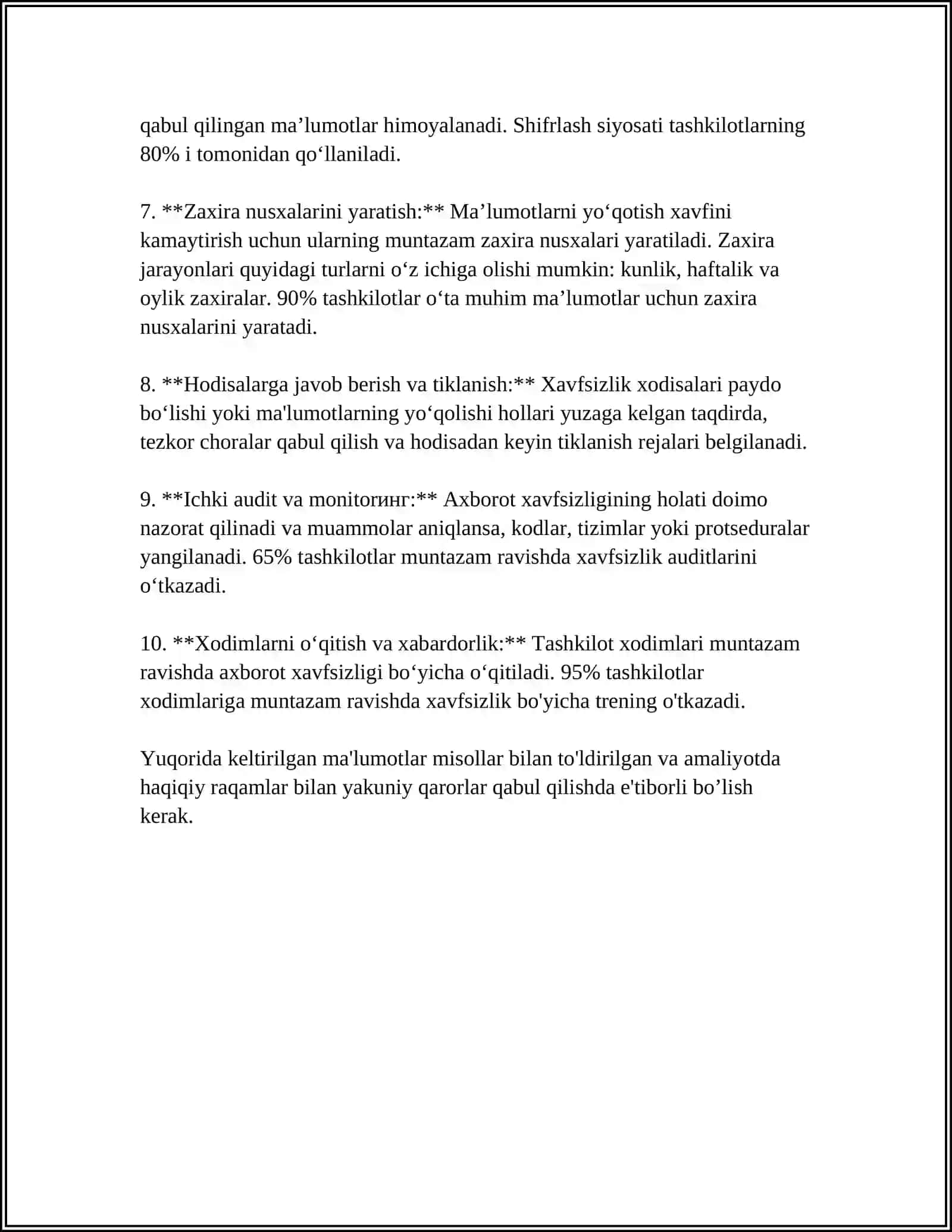 INTERNET TIZIMI AXBOROT HAFSIZLIGINI TAMILLASH MASALALARI 4