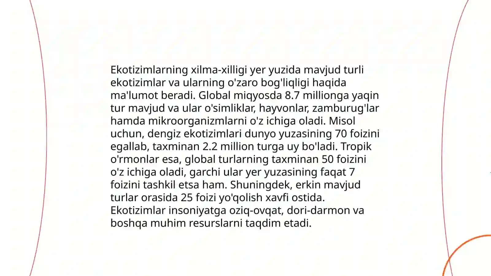 O'simlik va hayvonot dunyosining bioxilma-xilligi 4