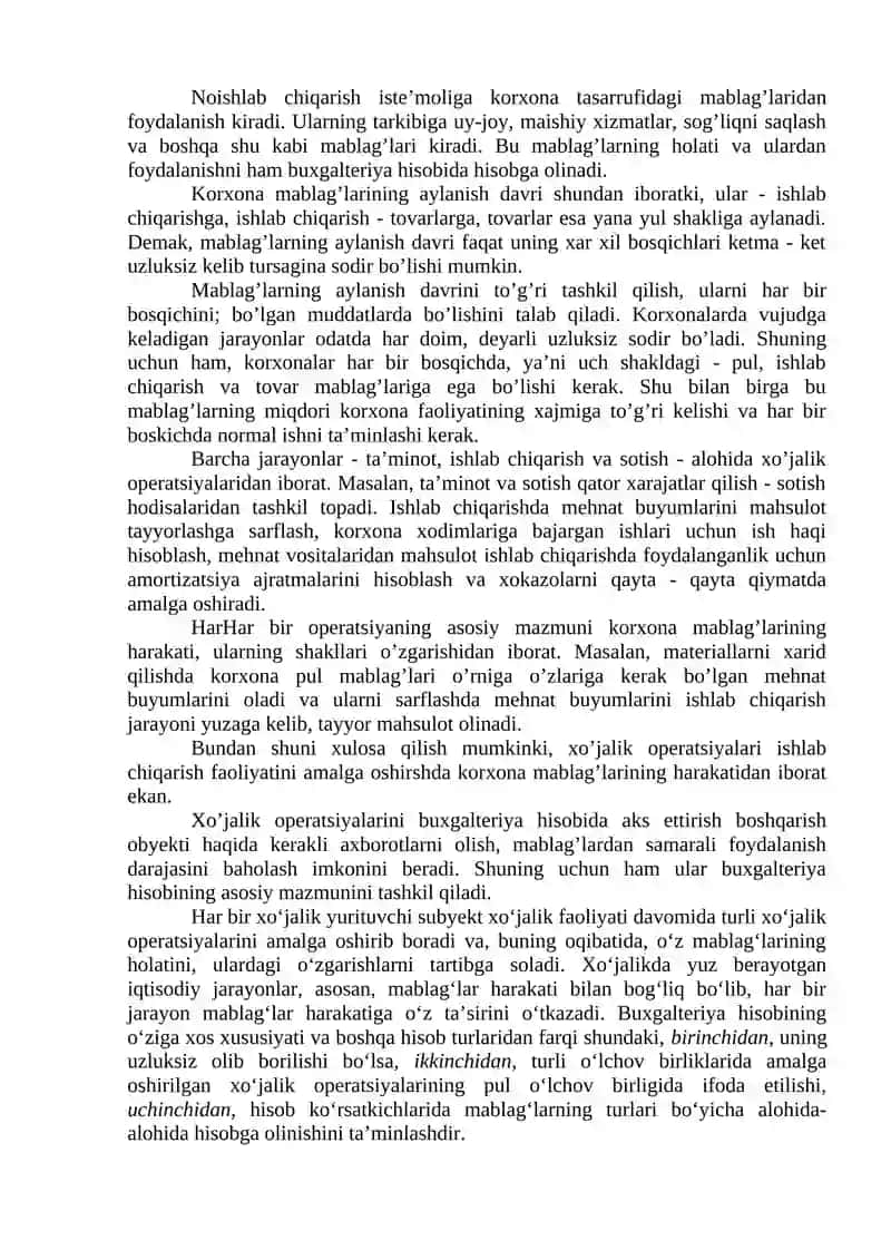 Xo'jalik mablag'lari va ularning manbalari tasnifi 4