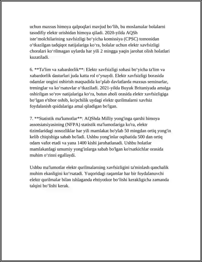 Elektr qurilmalar xavfsizligi 4