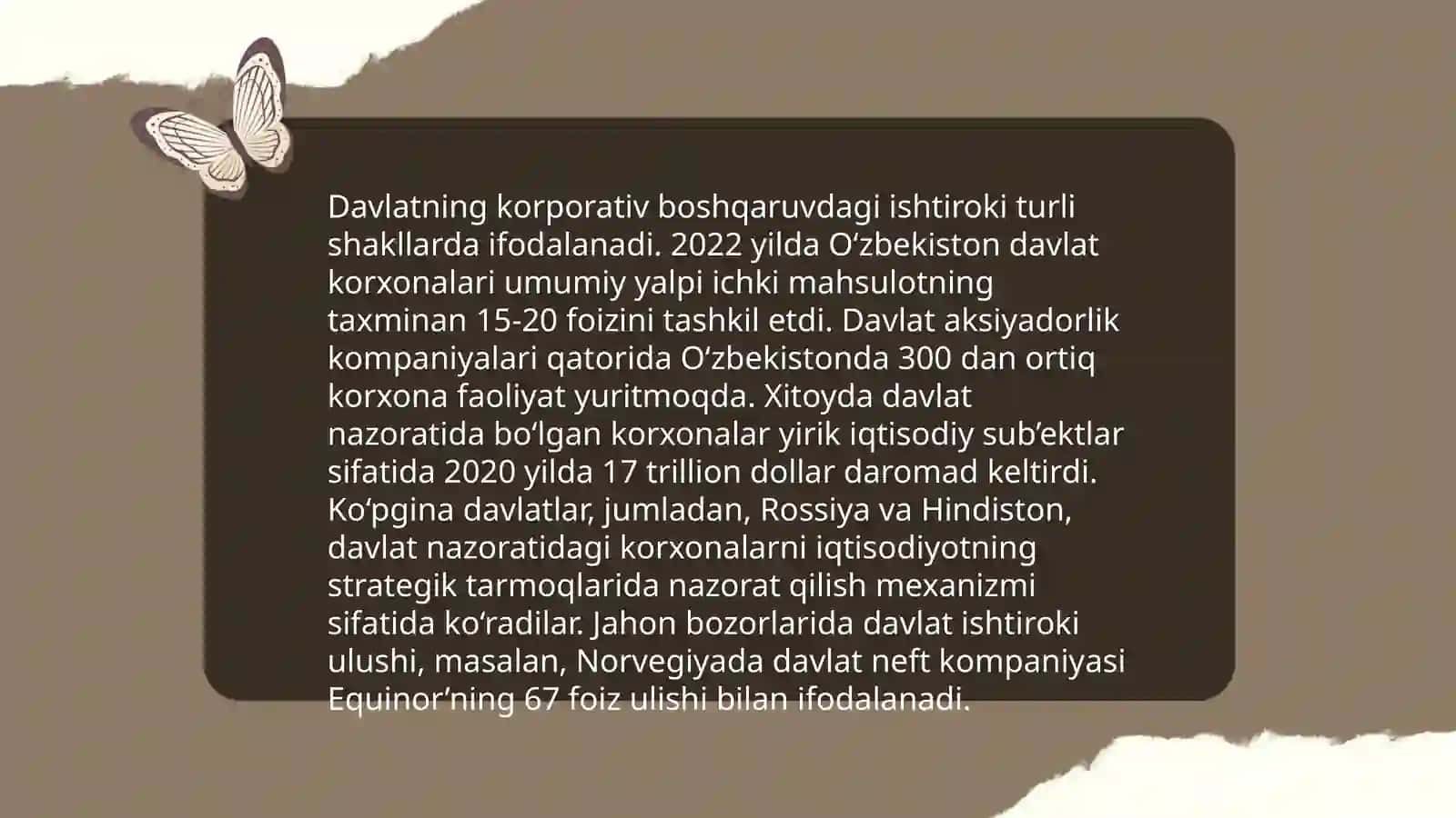 Korporativ boshqaruvda Davlatning roʻli 4