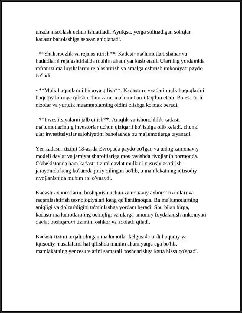 Kadastr Syomkasi Uchun Plan Olisg Shaxobchasini Yaratish 4