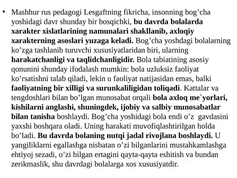 MAKTABGACHA YOSHDAVRIDA PSIXIK RIVOJLANISH 4