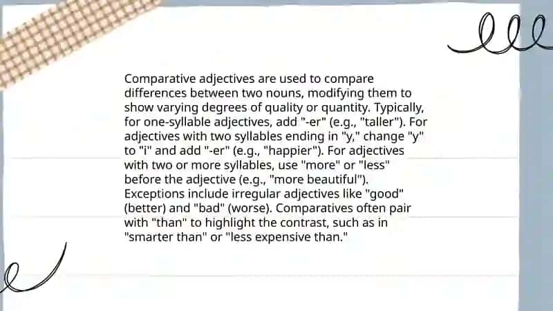 Types of Adjectives 4
