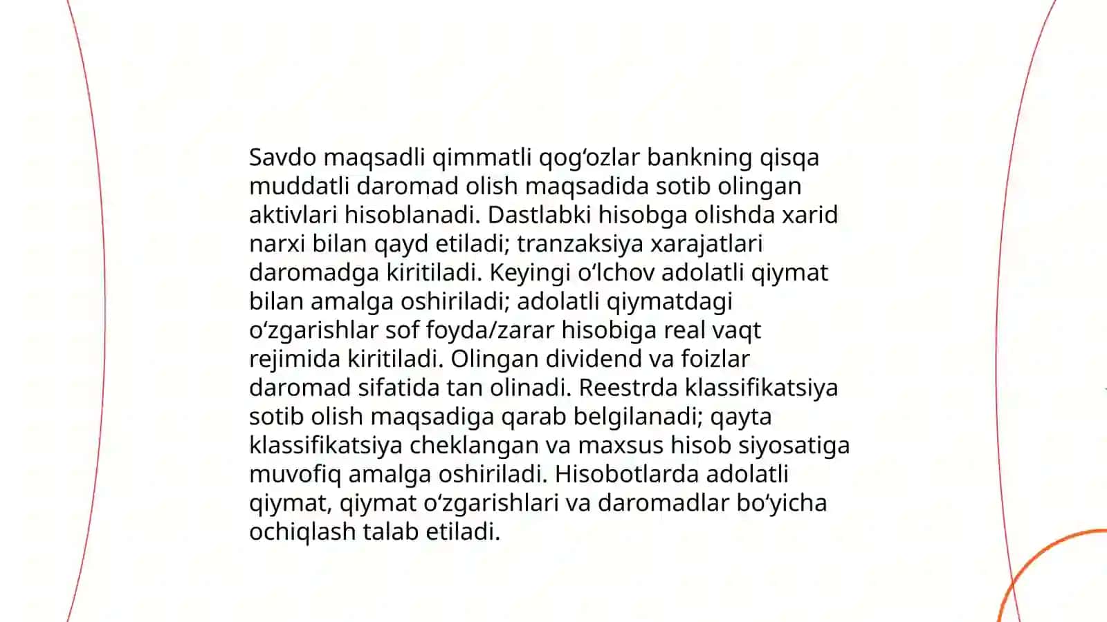 Qimmatli qog‘ozlarning banklarda hisoblanishi 4