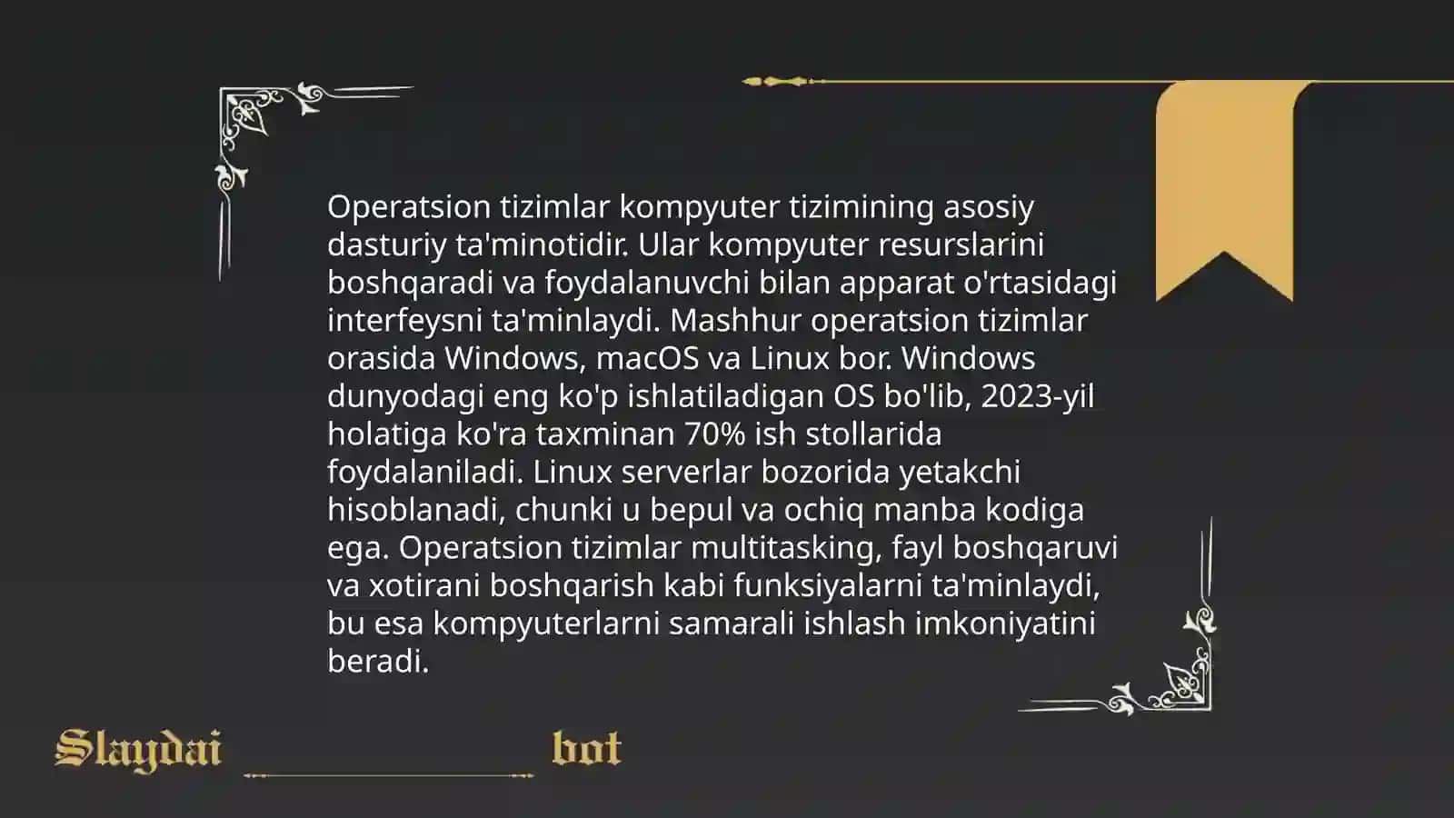 Kompyuter dasturiy taʼminotining klassifikatsiyasi 4