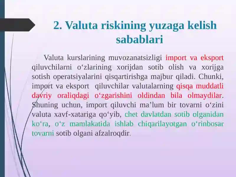 Valuta risklari 4