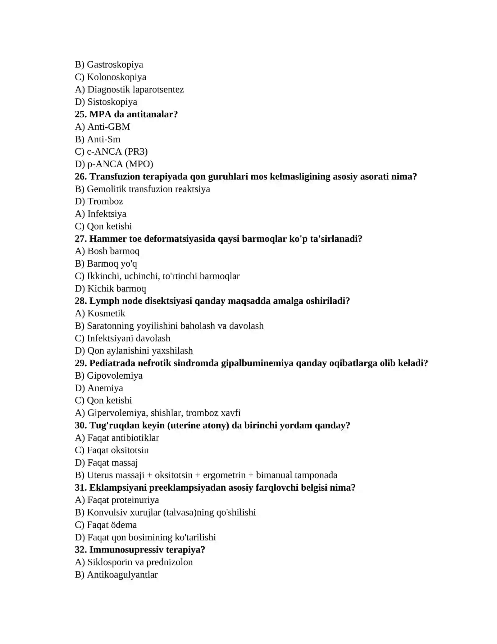 Gematologiya testlari 4