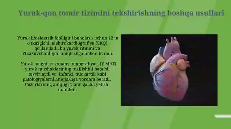 Yurak-qon tomir tizimi kasalliklarining klinik ko'rinishlari 4