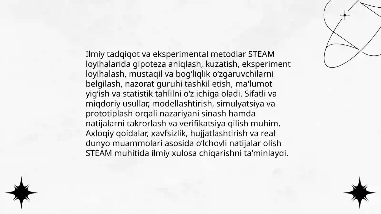 STEAM texnologiyasida “Science” va uning о‘ziga xos xususiyatlari 4
