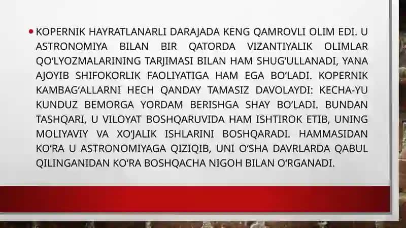 Jordano Bruno, kepler, galileylar Kopernik ishlarining davomchisi 4