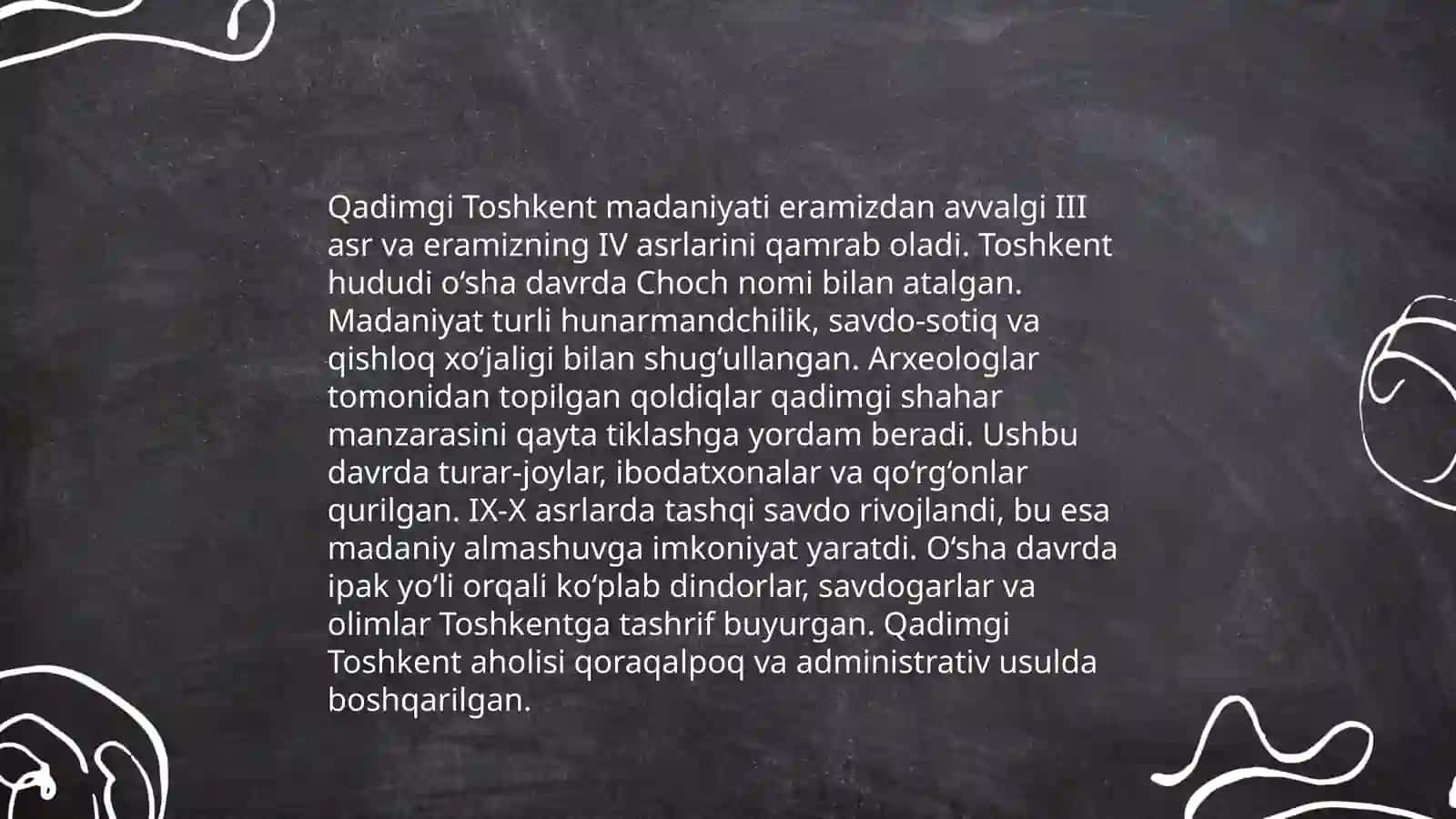 O'zbekistonning ENG QADIMGI DAVR MADANIYATI VA SAN’ATI 4