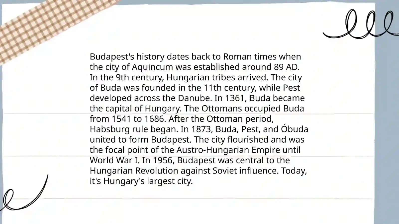 Cardiff and Budapest 4