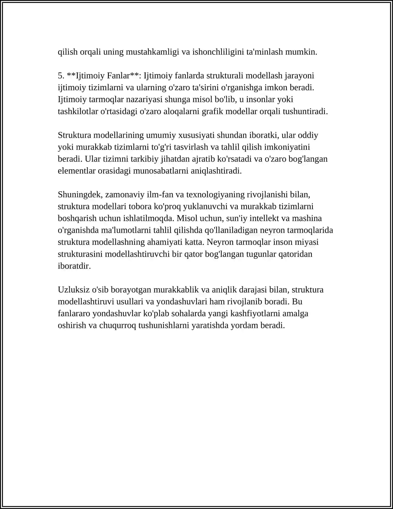 STRUKTURAVIY MODELNI QURISH TAMOYILLARI 4