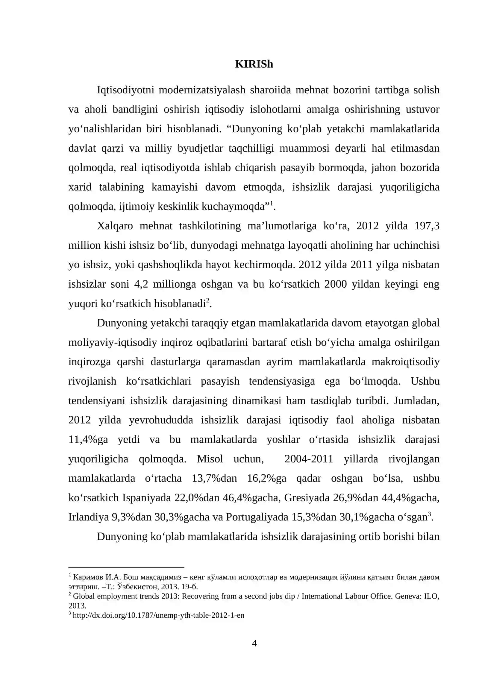 Ishsizlik va uning iqtisodiy xavfsizlikka ta’siri 4