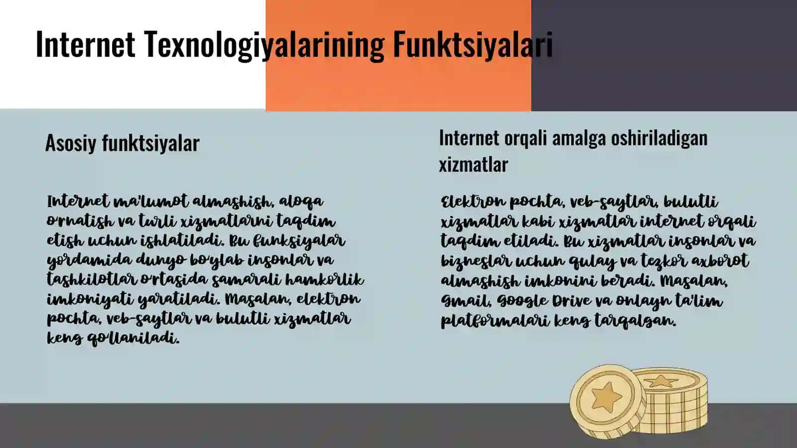 Tarmoq tehnalogiyalari va internet Hizmatlari 4
