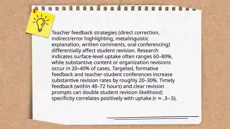 THE ROLE OF FEEDBACK IN WRITING DEVELOPMENT 4