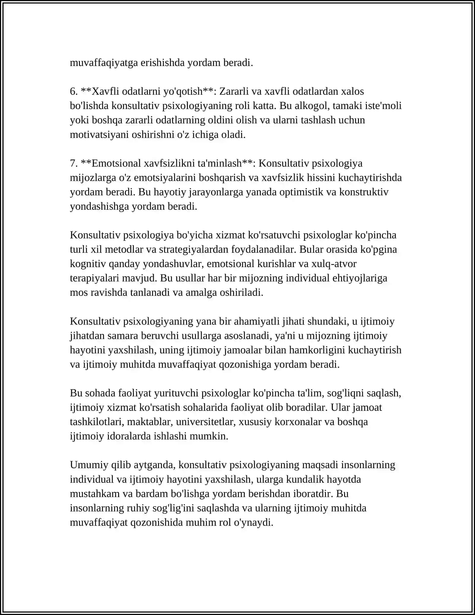 Konsultativ Psixologiya: Maqsadi va Yordam Turlari 4
