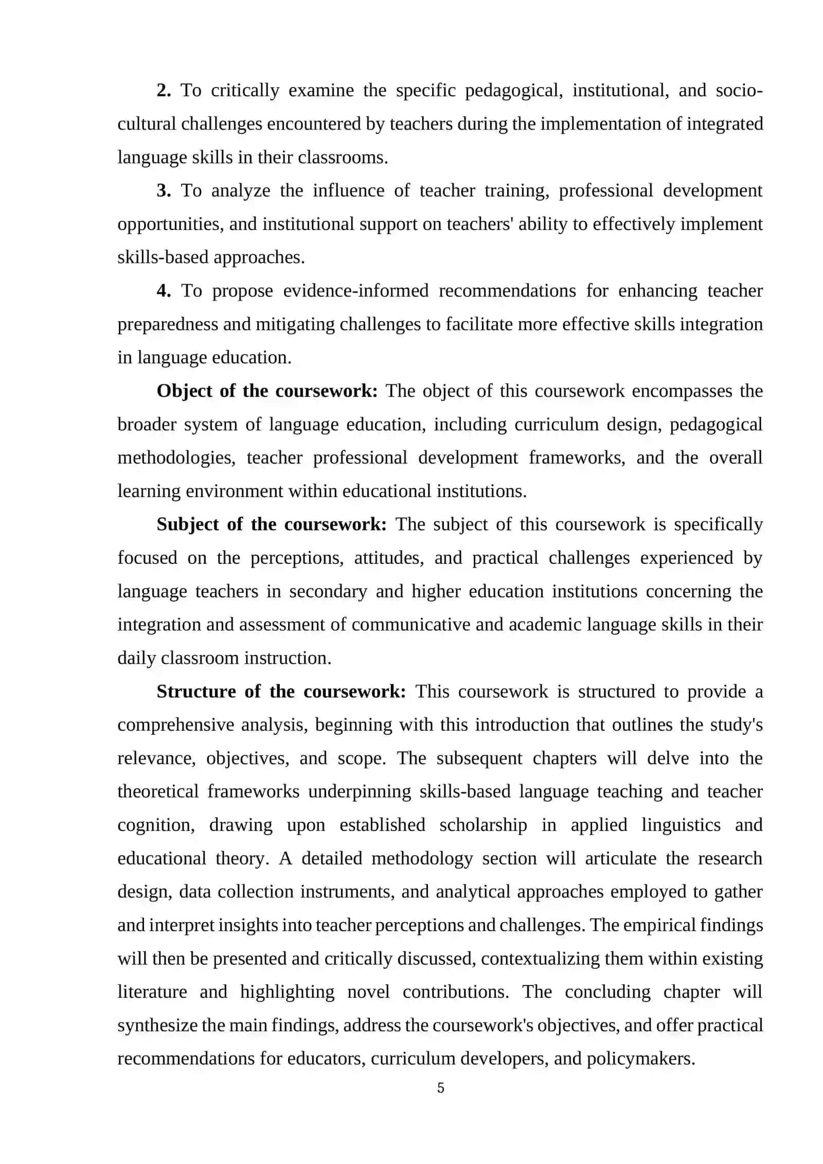 TEACHERS PERCEPTIONS AND CHALLENGES OF IMPLEMENTING SKILLS IN LANGUAGE CLASSROOMS 4