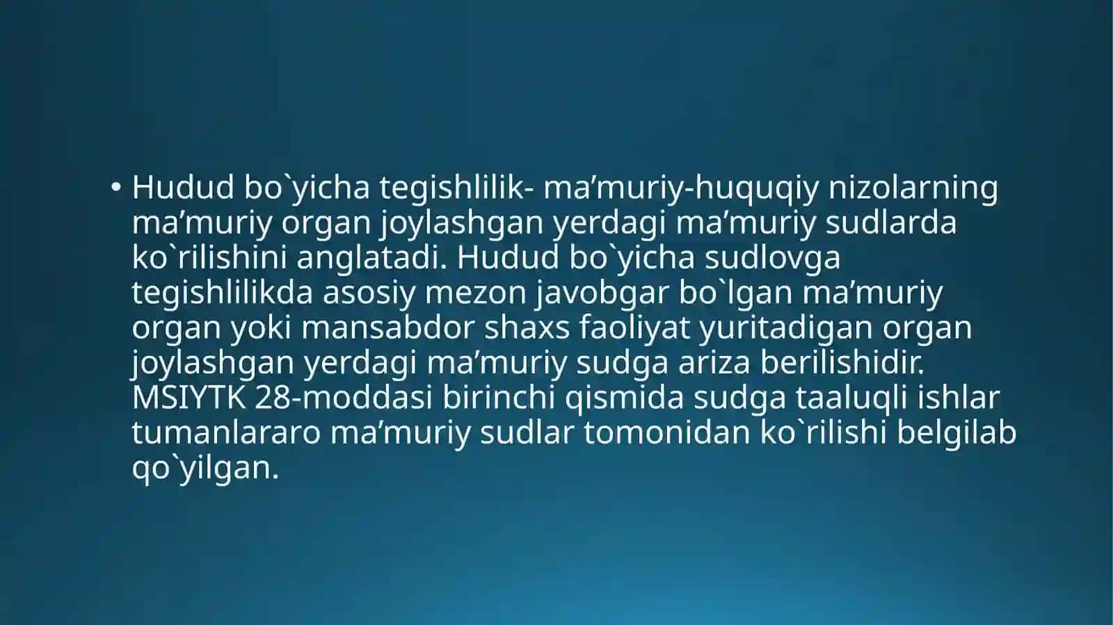 MA’MURIY ISHLARNINGSUDLOVGA TEGISHLILIGI 4
