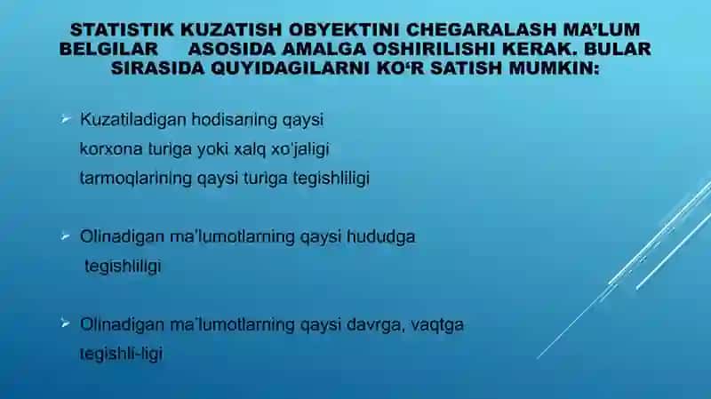 Statistikma’lumotlarni to`plash nazariyasi va amaliyoti 4