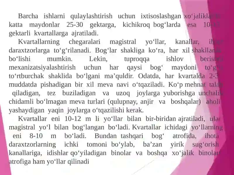 Intensiv bog‘larni barpo qilish 4
