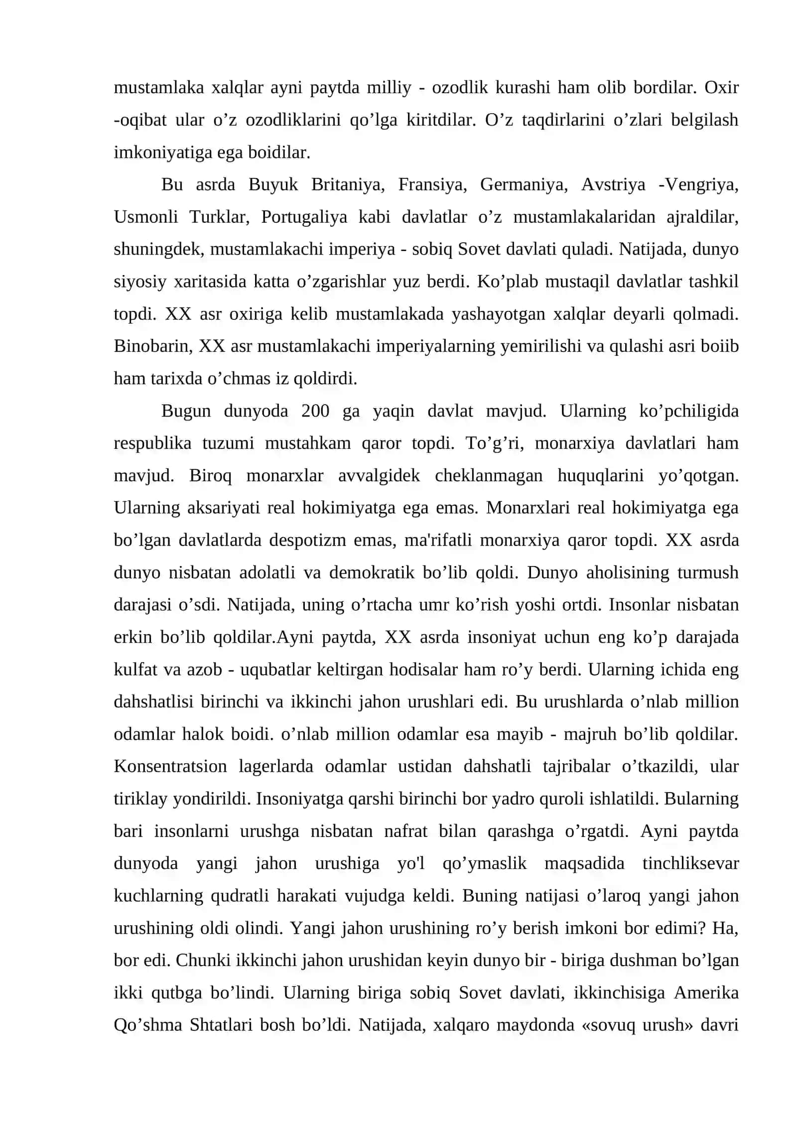 Isroil davlatining tashkil topishi. Arab - Isroil majorolari 4