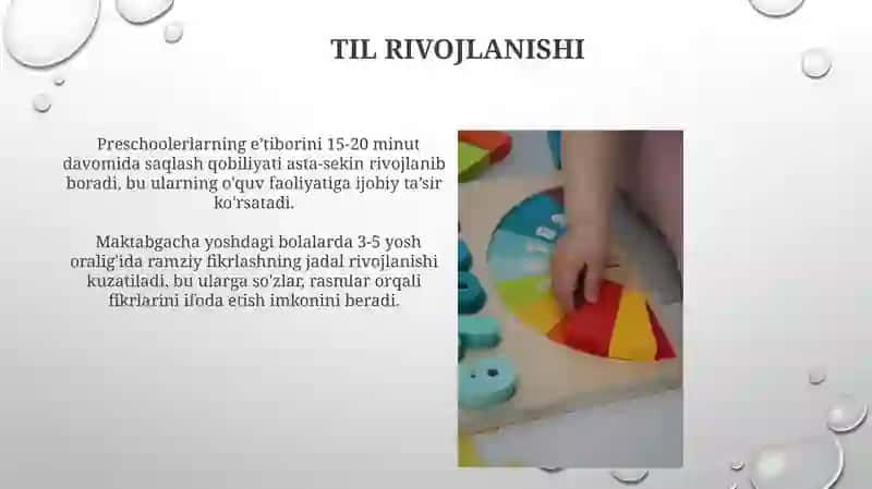 Boģcha yoshidagi bolalarning bilish jarayonlarini rivojlanishi 4