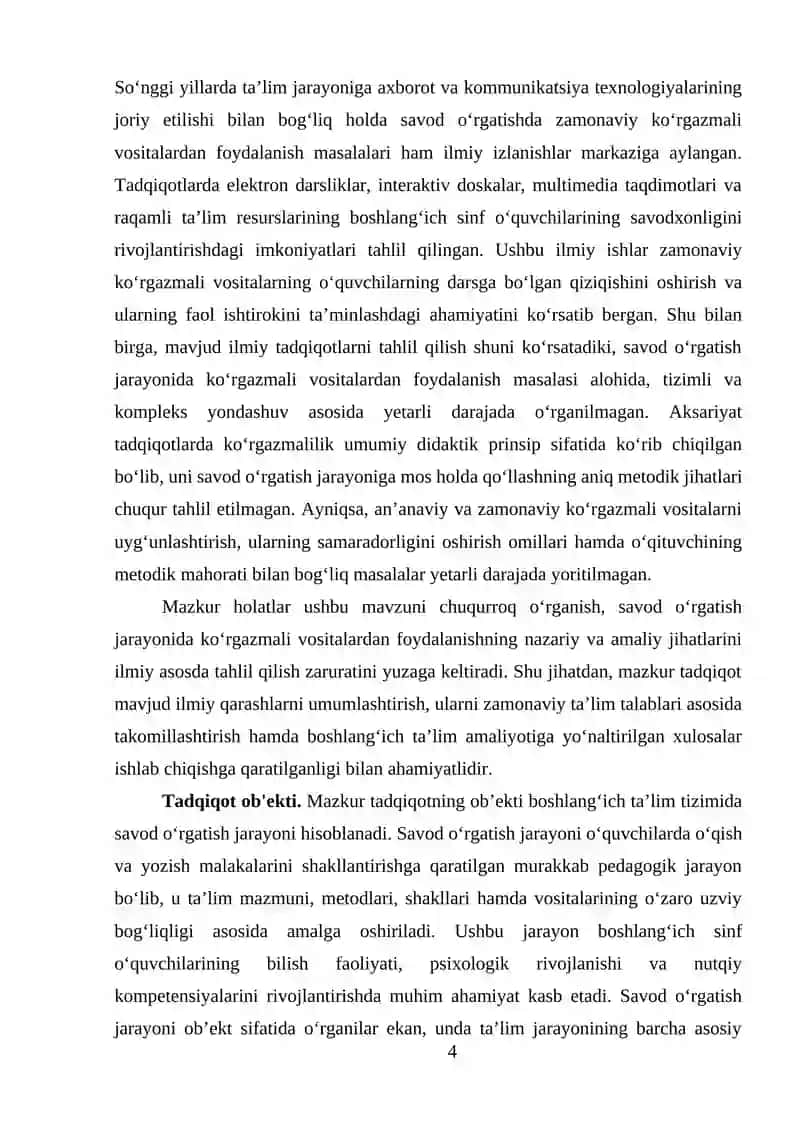 Savod o‘rgatish davrida ko‘rgazmali vositalardan foydalanish 4