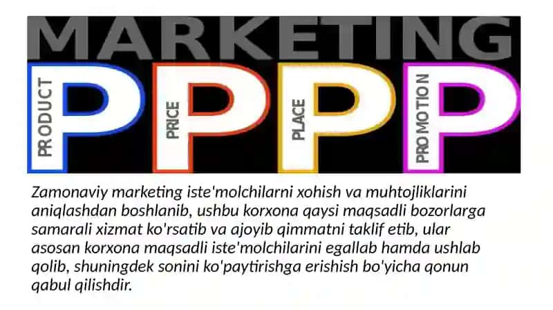 Marketing strategiyasi va marketing turlari 4