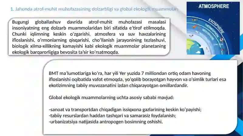 Jahonda atrof-muhit muhofazasi va yashil rivojlanish siyosati 4