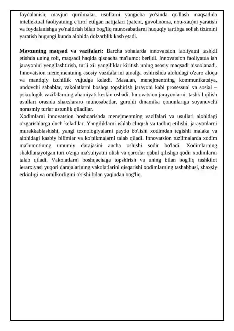 Innovatsion faoliyatni tashkil etish 4