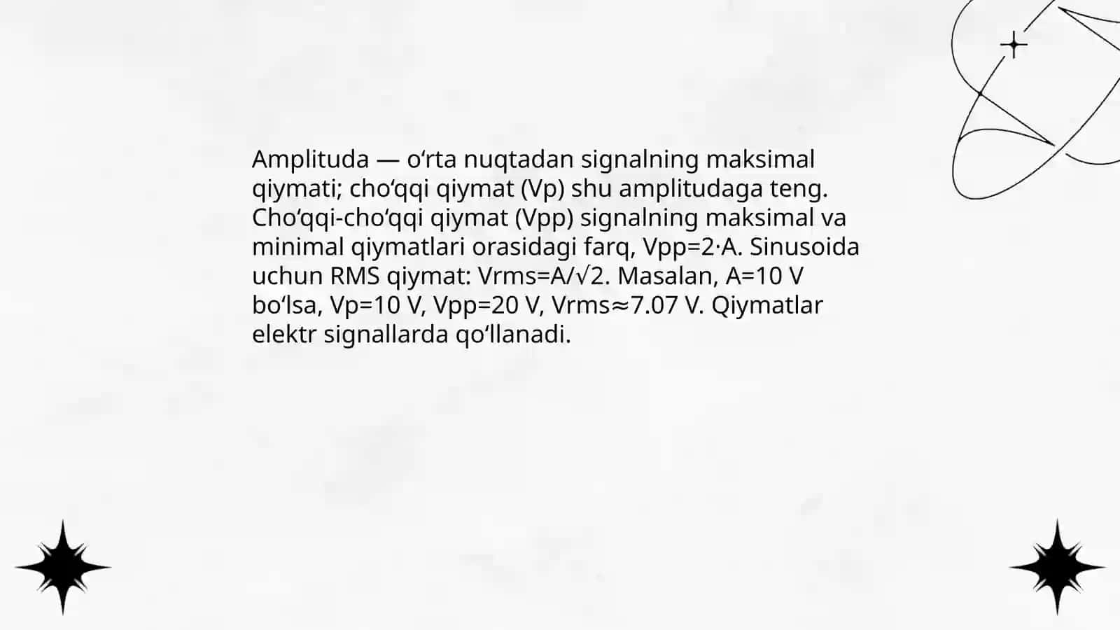 O’zgaruvchan tok xosil qilish va uning parametrlari 4