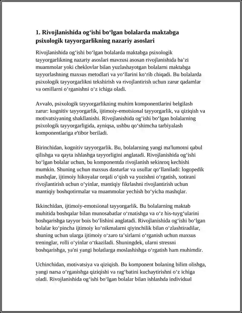 Rivojlanishida og‘ishi bo‘lgan bolalarning maktabga psixologik tayyorgarligi 4