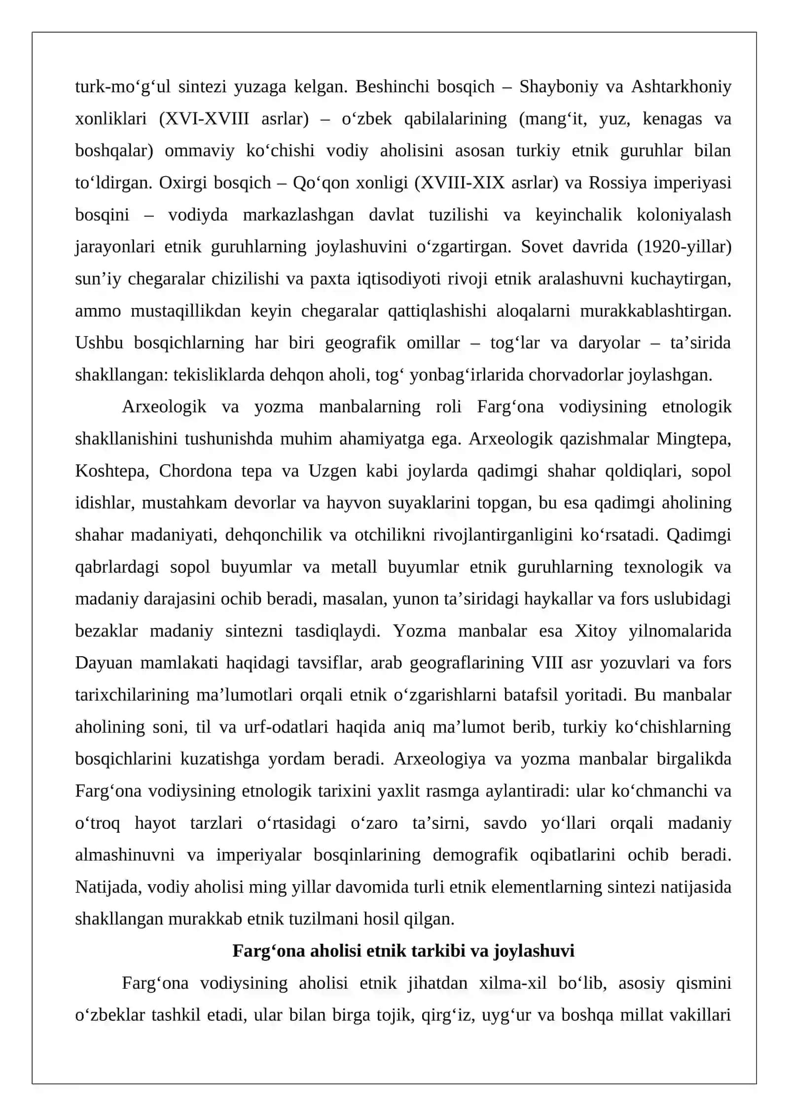Fargʻona etnologik tarixi va aholisi 4
