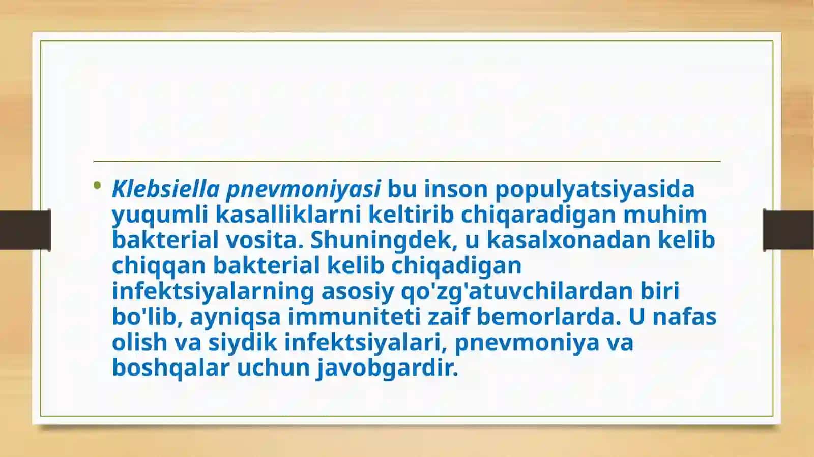 Klebsiella kasallik qo’zg’atuvchisi 4