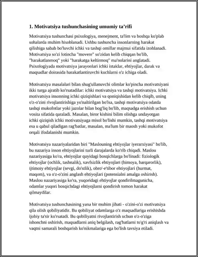 MOTIVATSIYA TUSHUNCHASI VA UNING RIVOJLANISHI 4