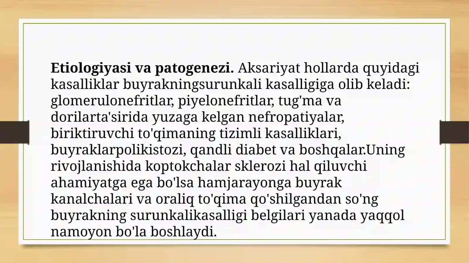 Surunkali buyrak yetishmovchiligi 4
