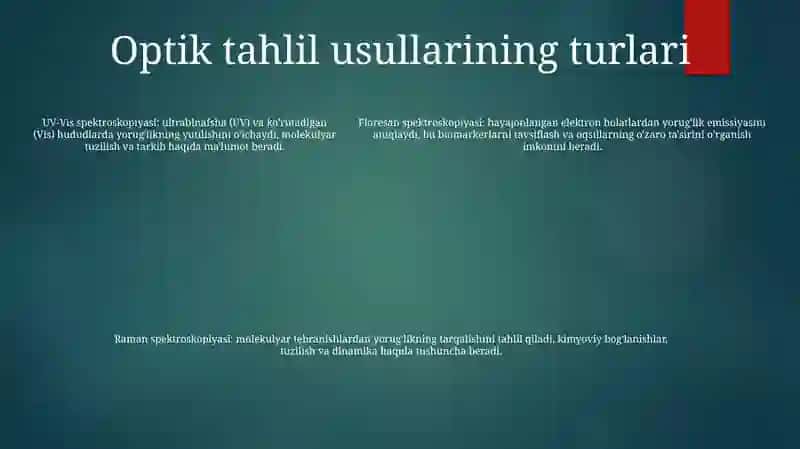Optik Analiz Metodi 4