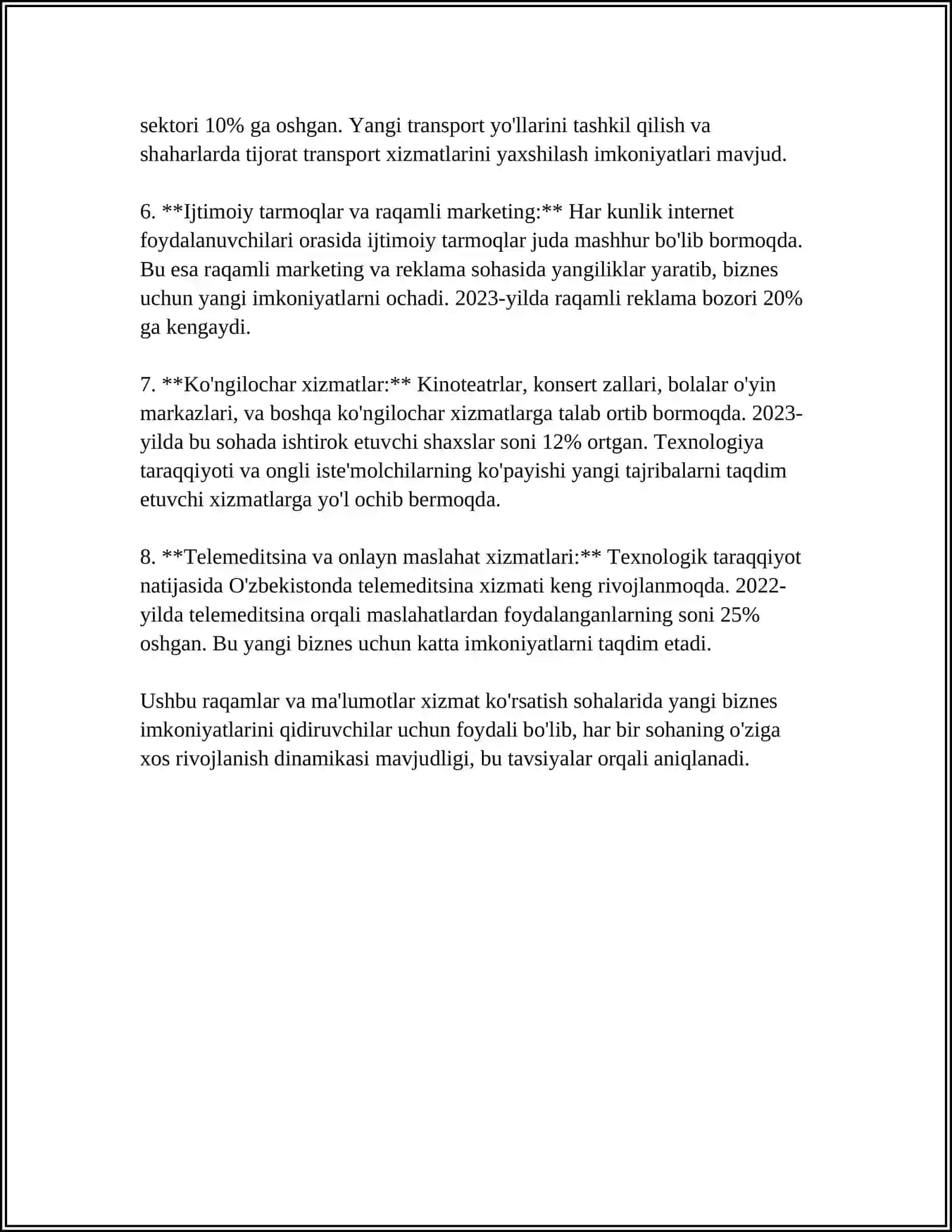 QORAQALPOQSTON RESPUBLIKASINDA XIZMAT KORSATISH SOHALARINDA ISHBILARMONLIKNI RIVOJLANTIRISH 4
