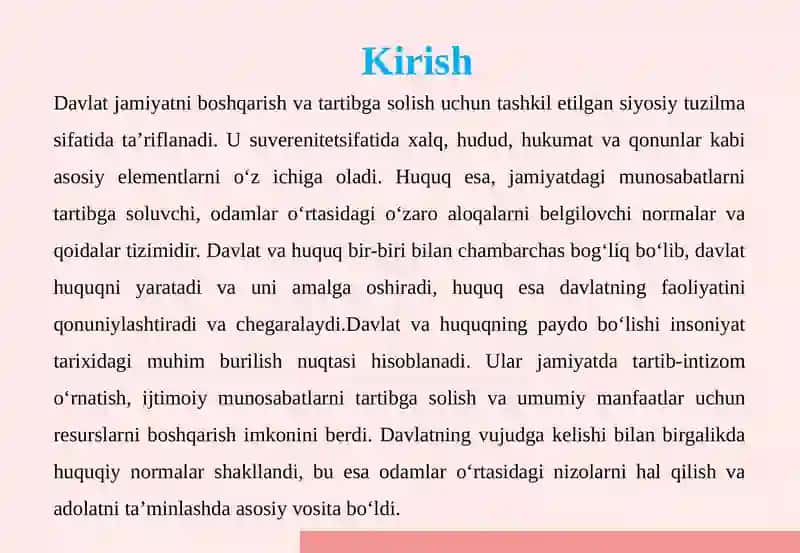 DAVLAT VA HUQUQNING VUJUDGA KELISHI TO‘G‘RISIDAGI NAZARIYALAR 4