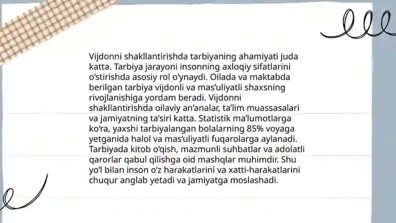 Abdulla Avloniy asarlaridan vijdon tarbiyasi masalalari 4