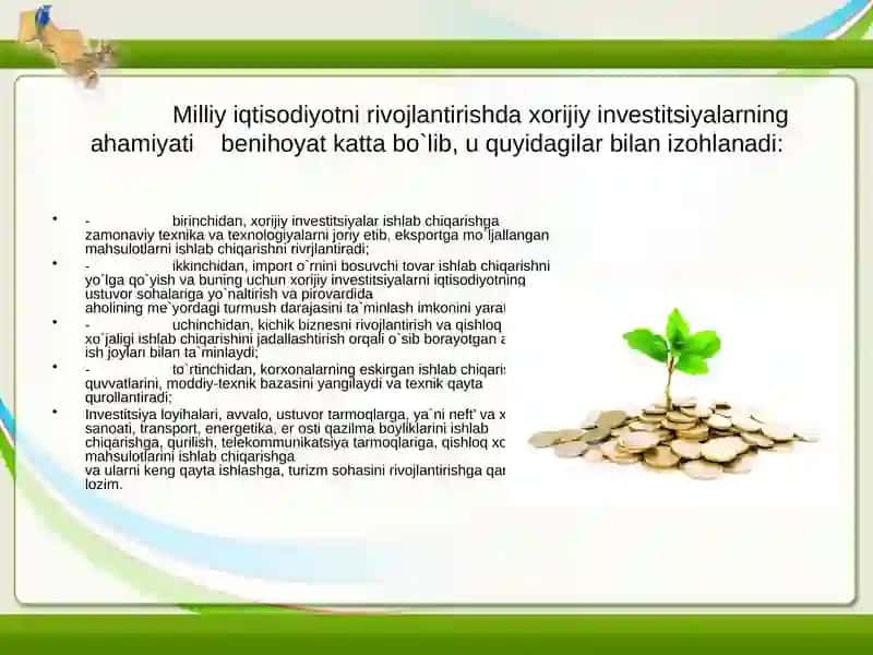 Investitsiyavauning funksiyalari 4