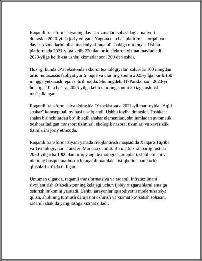 INNOVATSION SIYOSATNING ASOSIY YOʻNALISHLARI 4