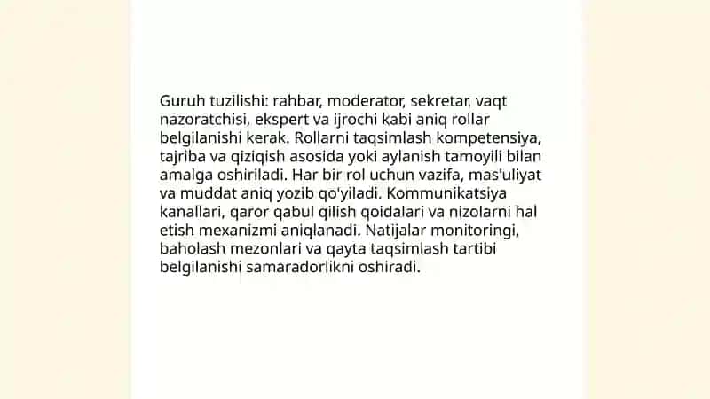 Guruh bölıb ishlashni tashkil qilish va rejalashtirish 4