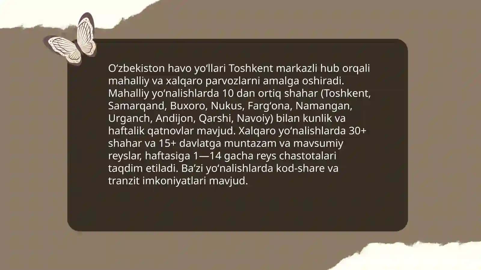 Oʻzbekiston aviakompaniyasi Tarixi va Rivojlanishi 4