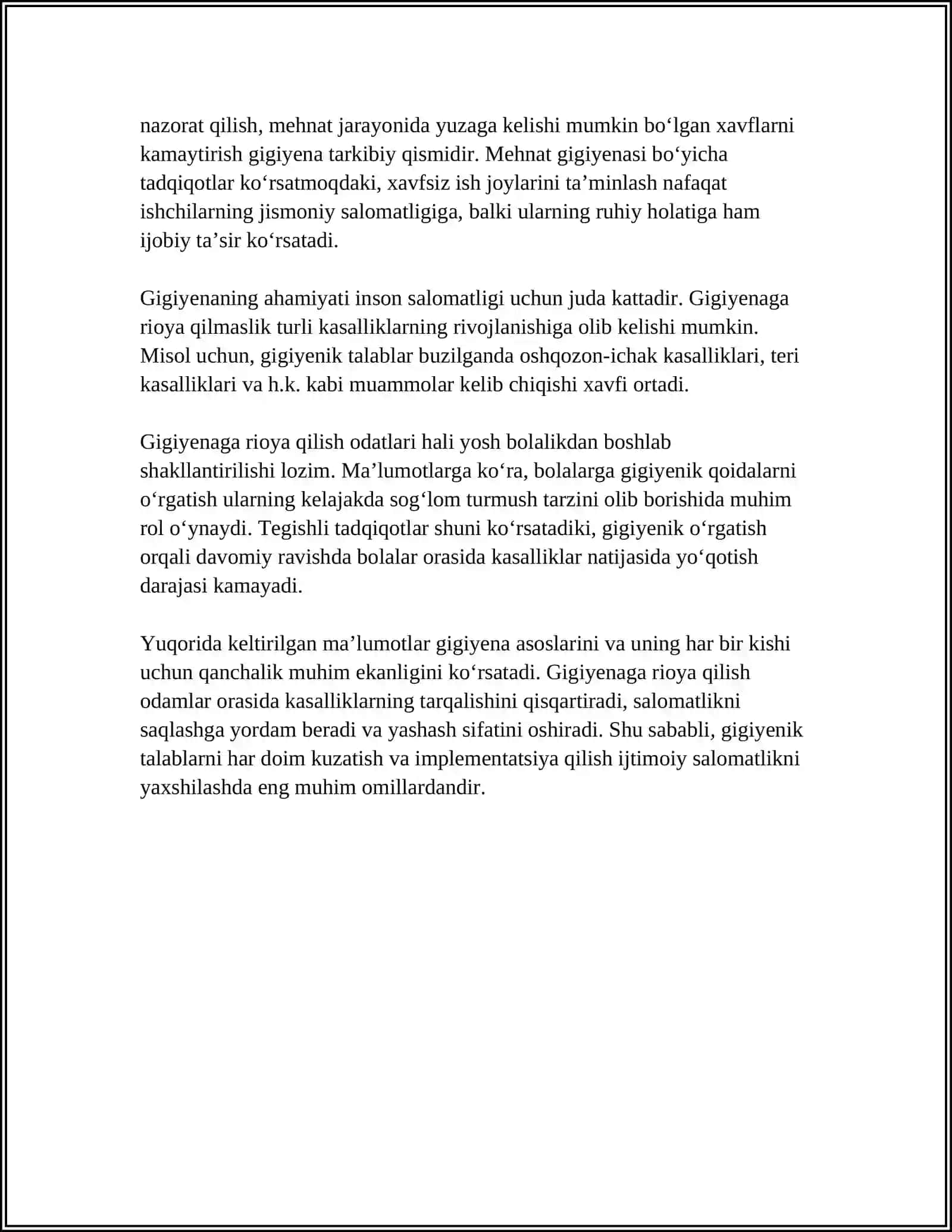 O‘QUVCHILARNI GIGIENIK TARBIYALASH 4