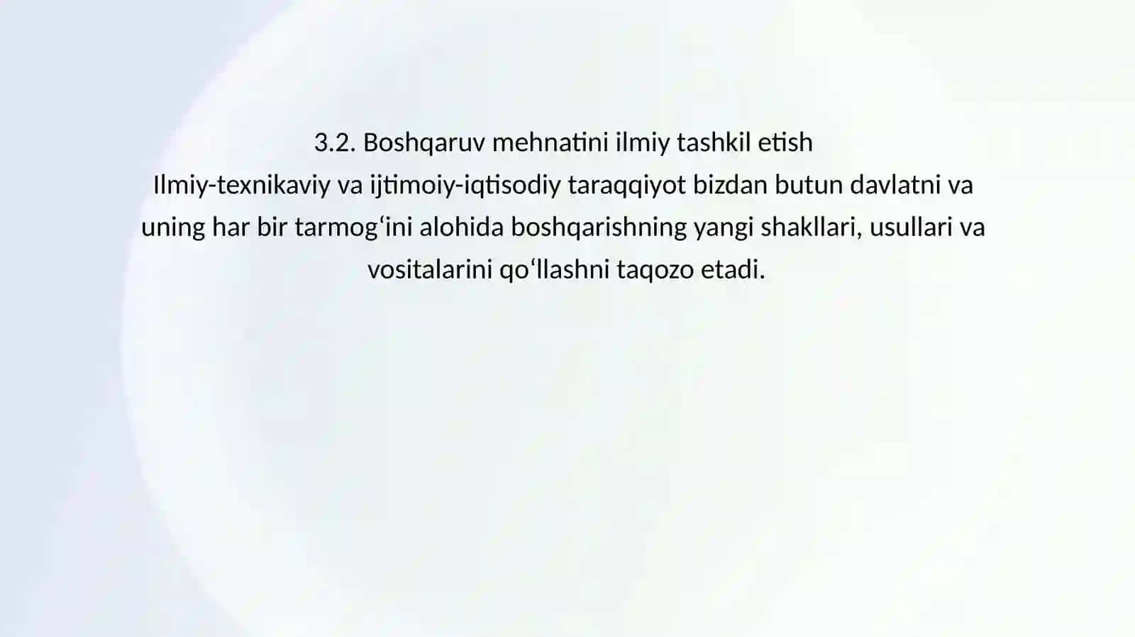 BOSHQARUV MEHNATINI TASHKIL ETISH 4