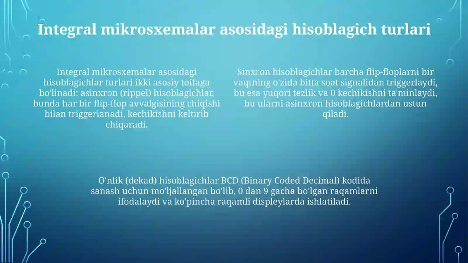 Integralmikrosxemalarasosidahisoblagichlarsxemalari 4