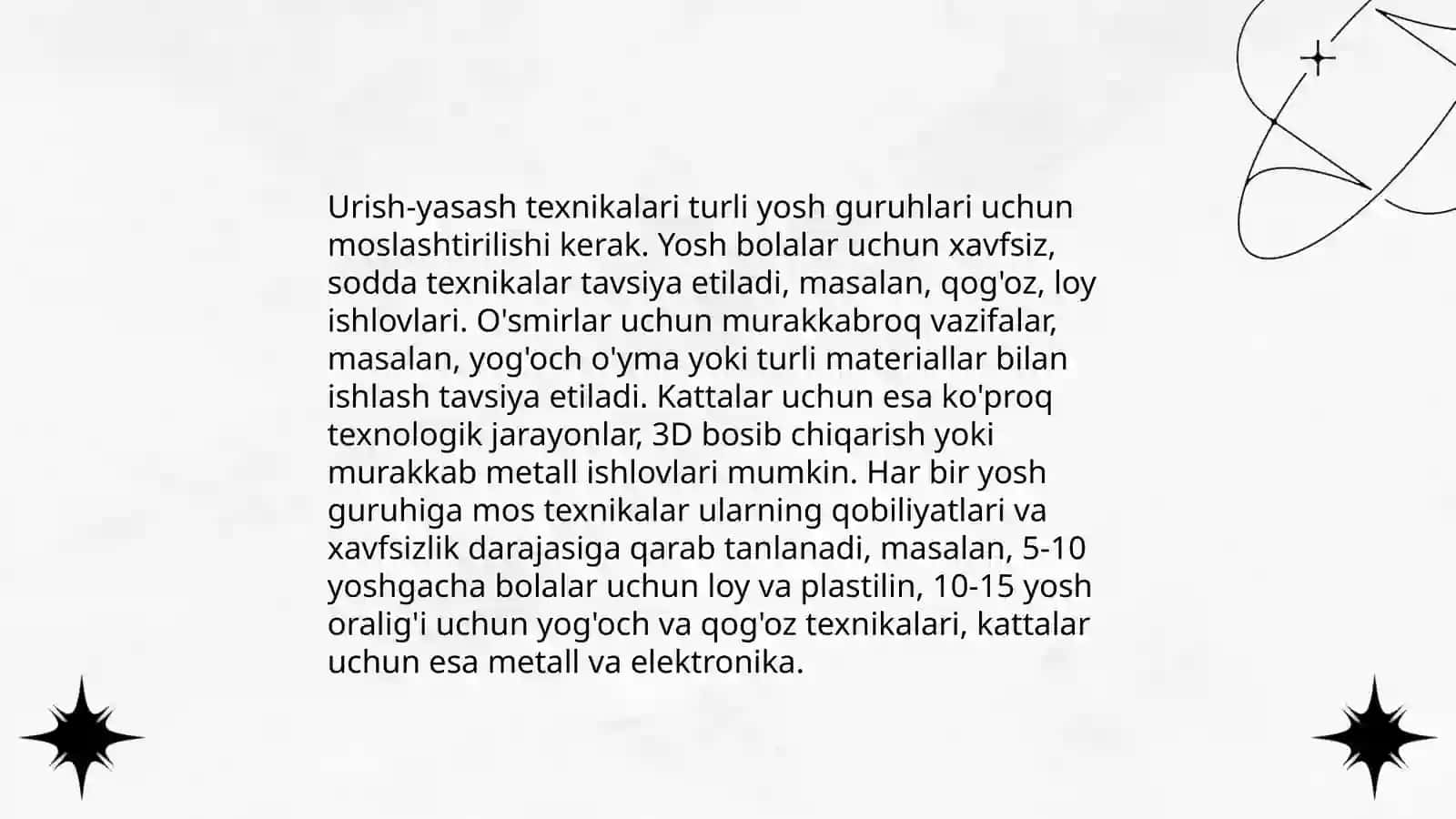Urish-yasashni o'qitish metodlari 4